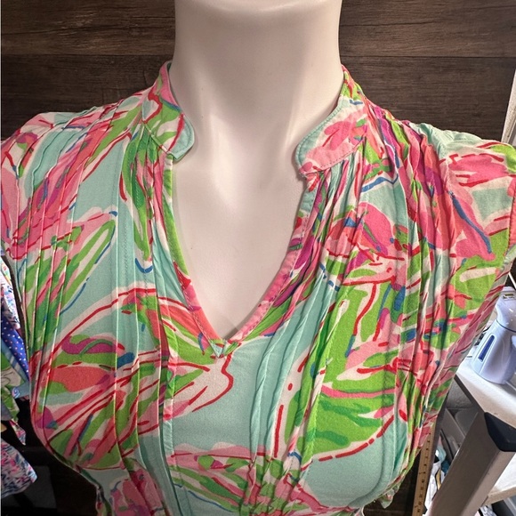 Lilly Pulitzer Multicolor Pastel Blouse XS - Picture 3 of 9